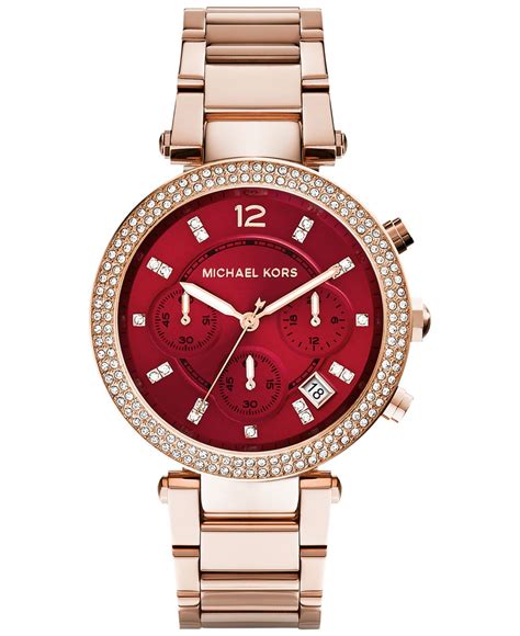 michael kors parker rose gold macys|macy's michael kors.